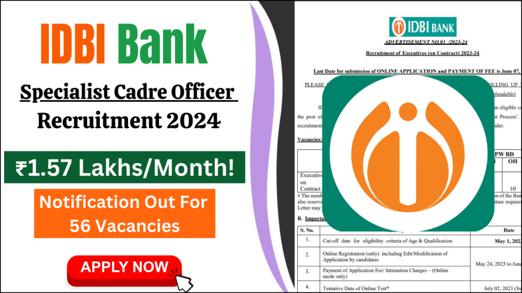 IDBI Recruitment 2024